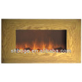 CE passed MDF Wall Mounted wooden Electric Fireplace